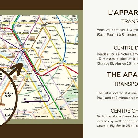 Typical Parisian Duplex#4Pers#Le Marais Apartment Екстериор снимка