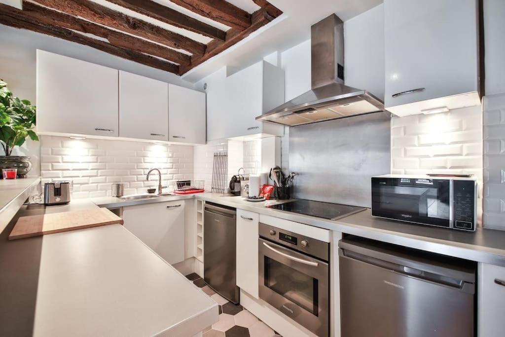 Typical Parisian Duplex#4Pers#Le Marais Apartment Екстериор снимка