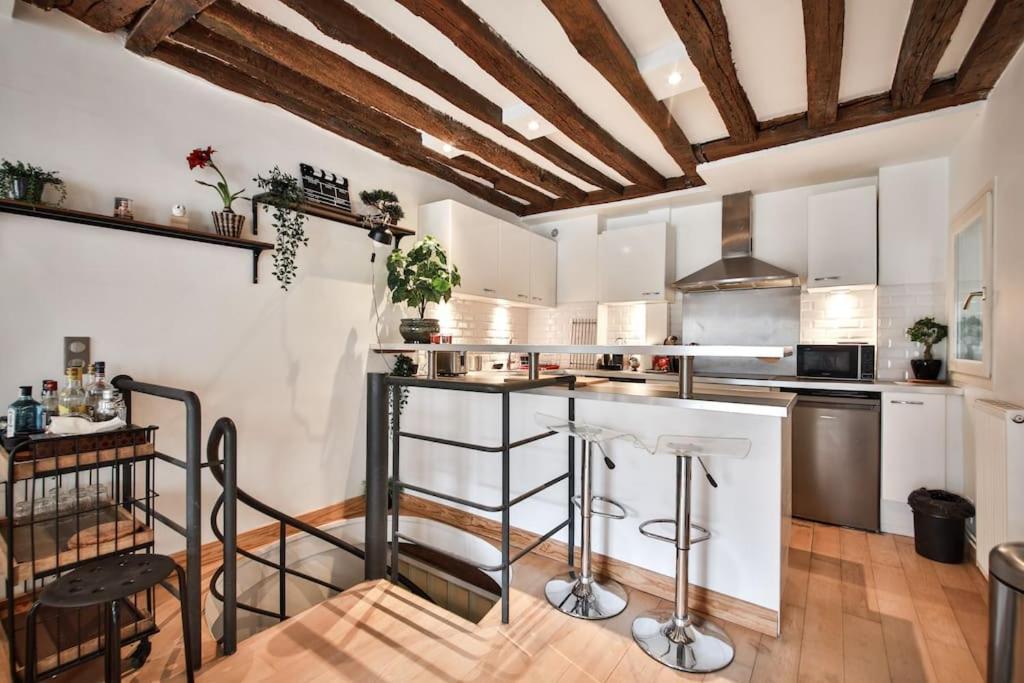 Typical Parisian Duplex#4Pers#Le Marais Apartment Екстериор снимка